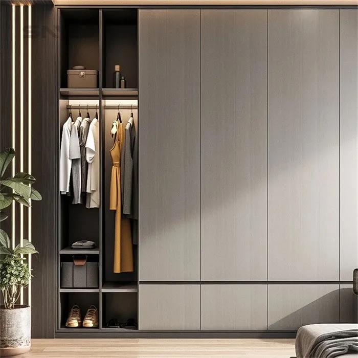 Modern Wooden Mini Open Wardrobe
